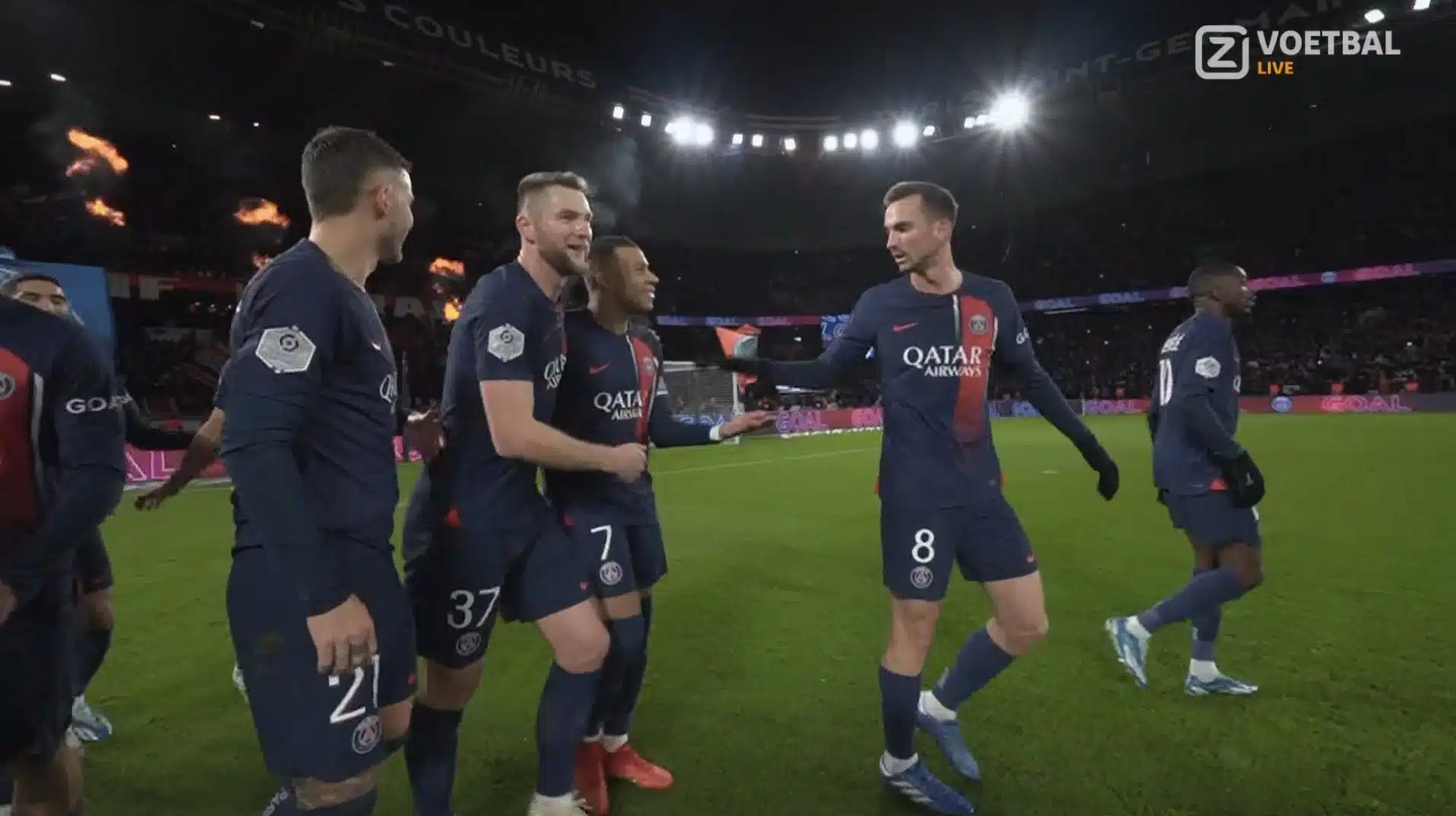 Dembele scores his first, as PSG win Folarin Balogun's Monaco 5-2