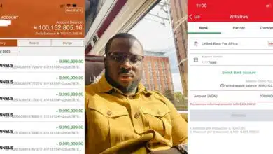 Nigerian man 15 new laptops ₦2 million giveaway ₦102 million on SportyBet