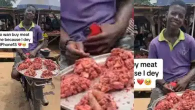 Meat seller people buy iPhone 15 Pro Max