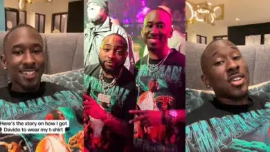 Davido fan shares story of how he successfully got him to wear his custom 'Unavailable' T-shirt at AWAY Festival in Atlanta