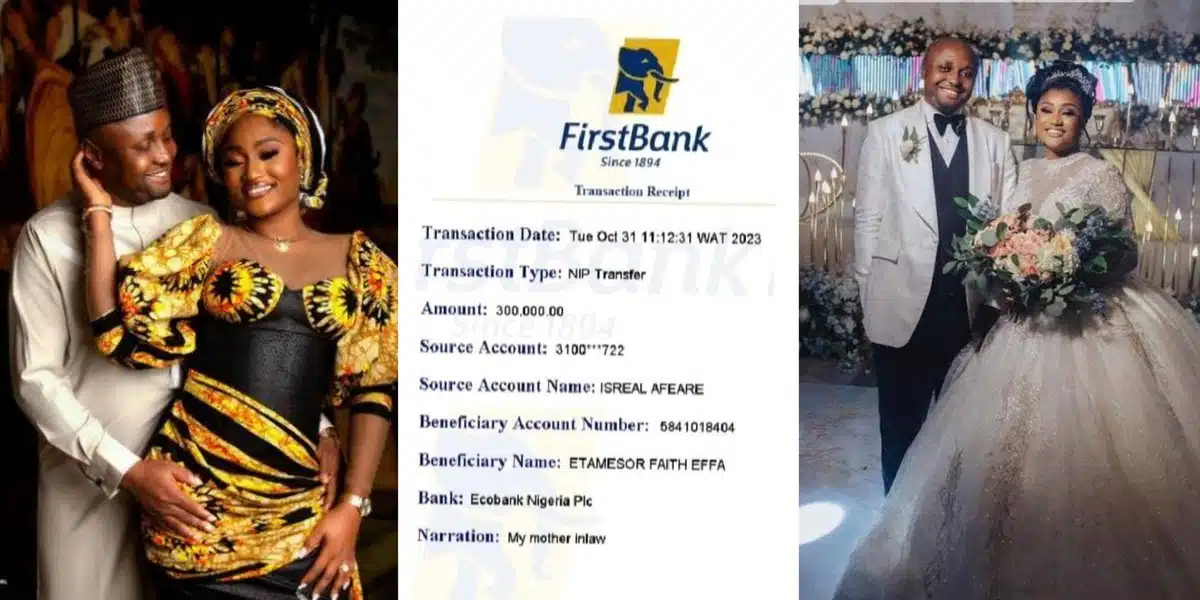 "Her Calabar mother is the most wicked" - Isreal DMW shares receipt of ₦400k cash gift to estranged wife's mother