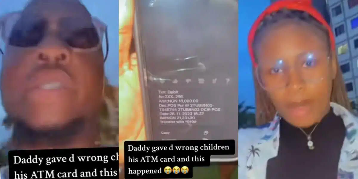 "Them half money in 2" - Man heartbroken as girlfriend lavish ₦18k on plate of food from ₦39k balance after giving her ATM