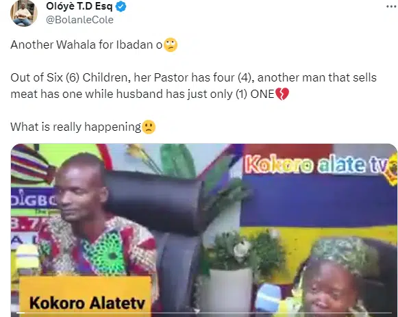 Man heartbroken as wife confesses only one of their 6 children is his, 4 fathered by her pastor