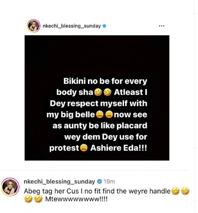 "The Clash of Blessings: Nkechi Blessing Trolls Blessing CEO Over Bikini"