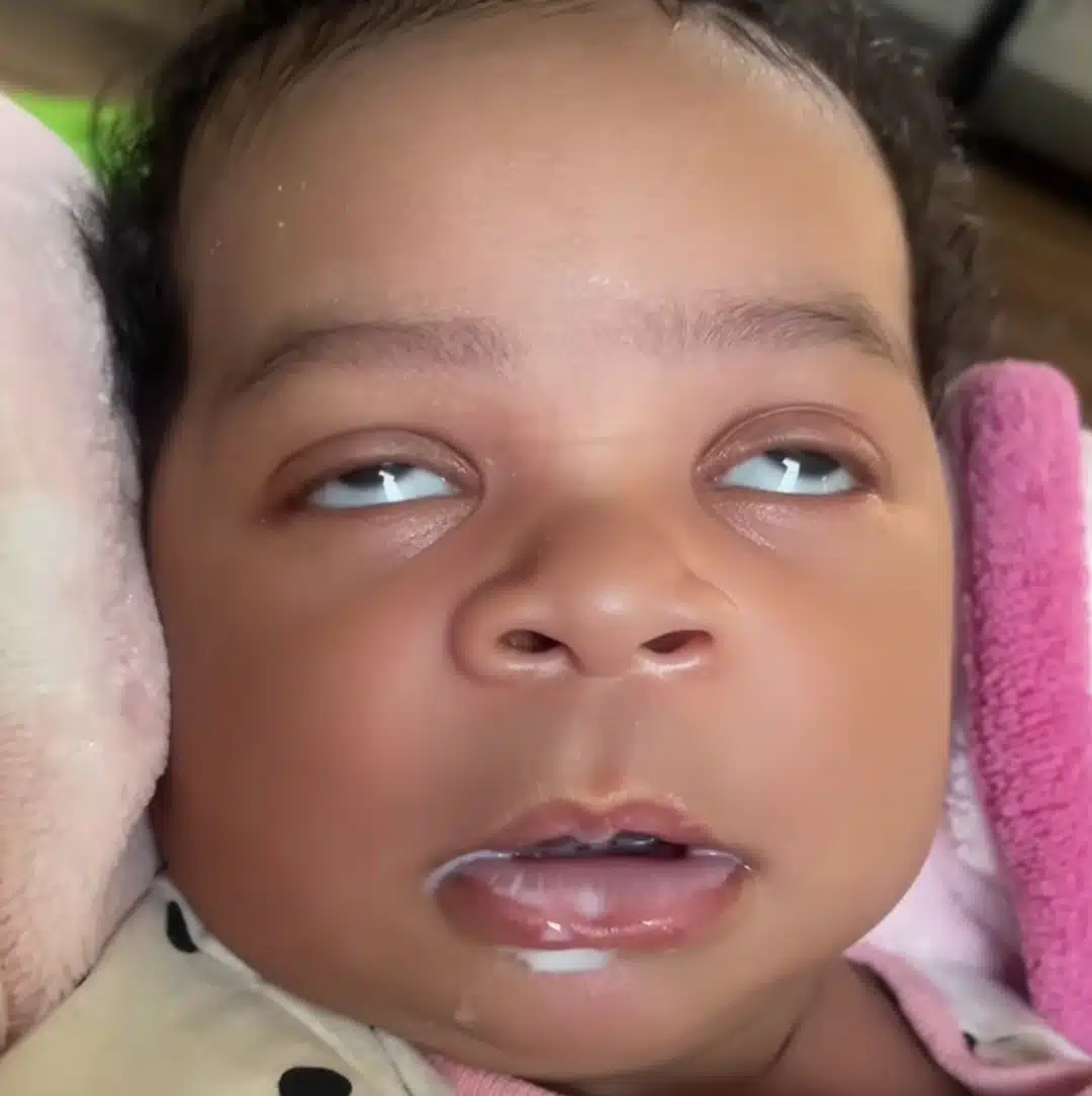 1-month-old baby TikTok excessive milk consumption