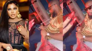 "Allow the singles breathe" – Netizens react as Bobrisky leaks his man's face