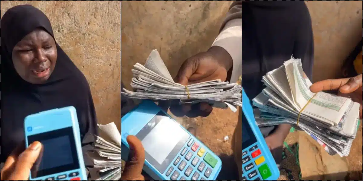 P.O.S. operator breaks down in tears as N75K cash reportedly changes to paper