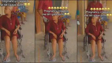 pregnancy crippled lady