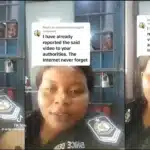 female prison officer recording inmates apology