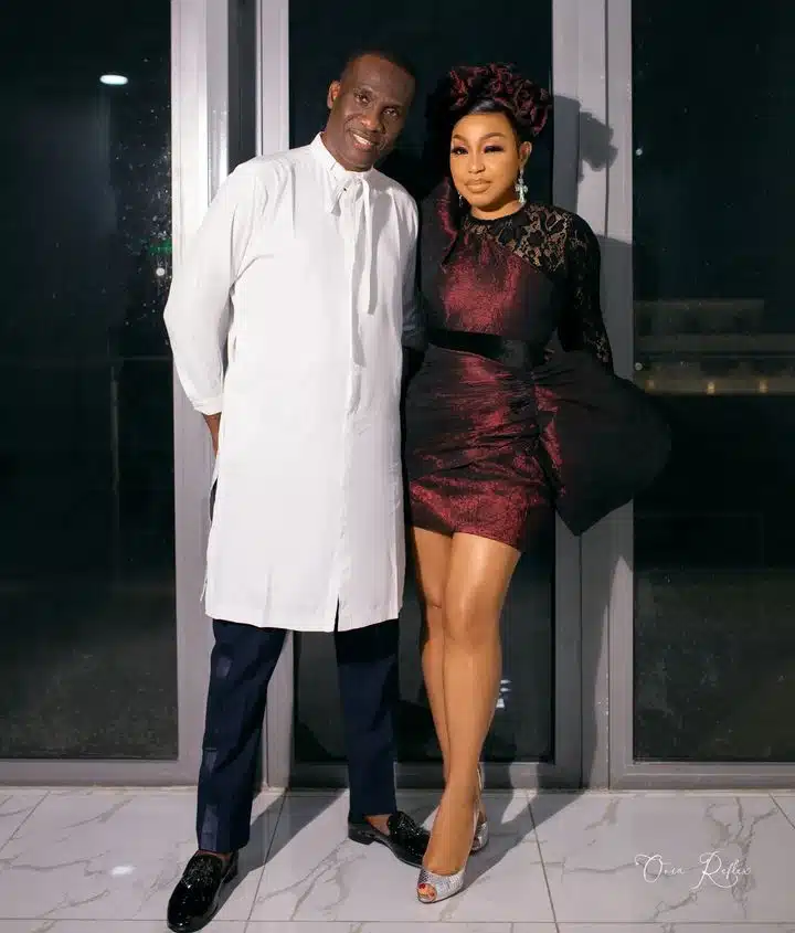 Rita Dominic and her husband, Fidelis Anosike 