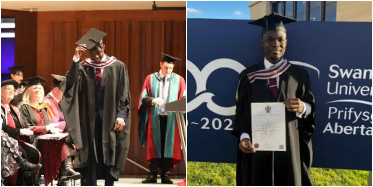 Nigerian man celebrates outstanding results from UK University