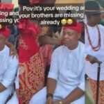 Brother tears sister's traditional wedding