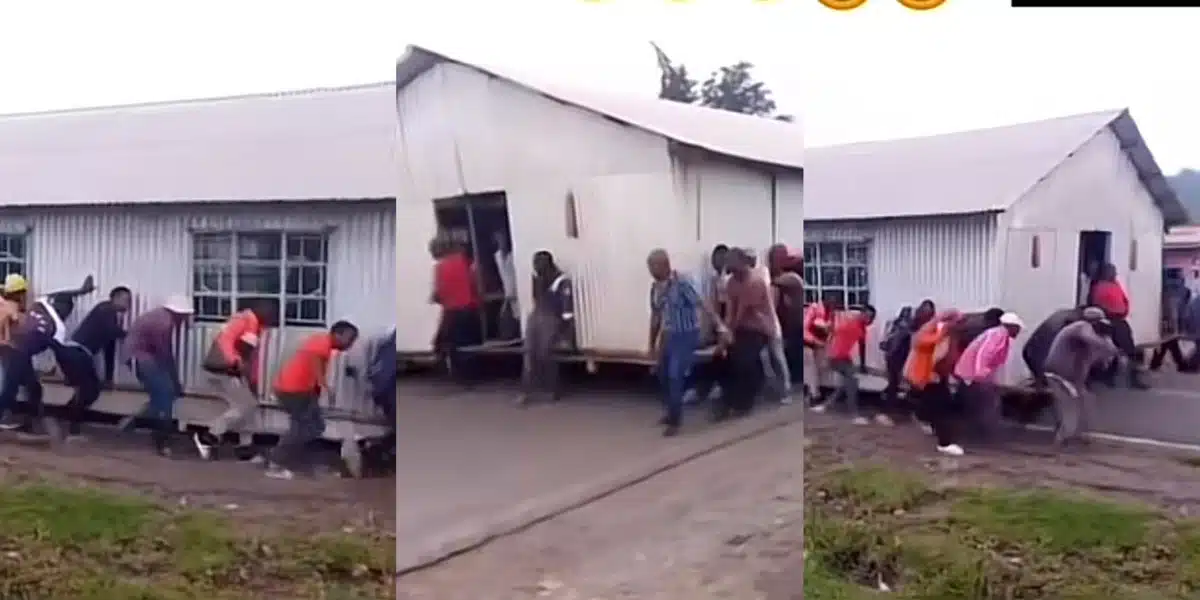 Church members lifts church away from pastor’s home after his wife refused to serve them tea