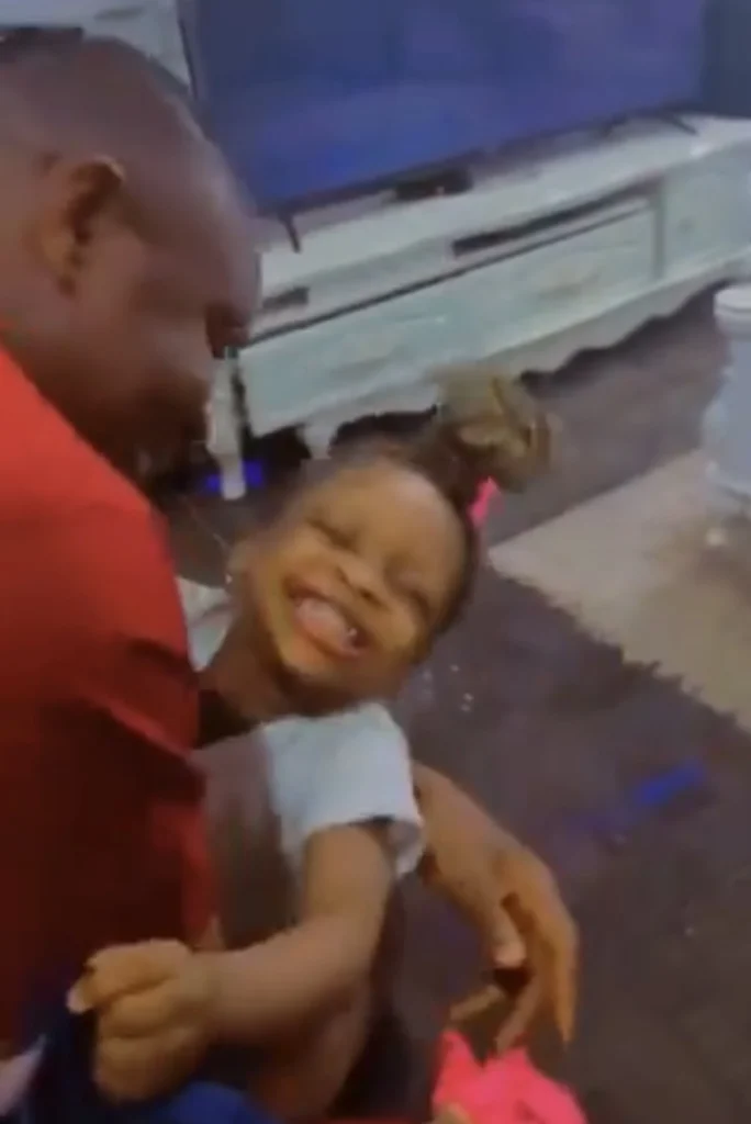 Heartmelting moment little girl rejoices after her father bought her a new dress