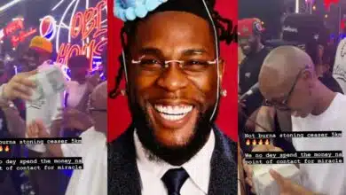 Burna Boy gifts TikTok star, DJ Dope Ceaser, 500k cash in the club