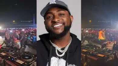 "Davido almost kicked him" - Fans divided as Davido's handling of physically challenged fan raises eyebrows