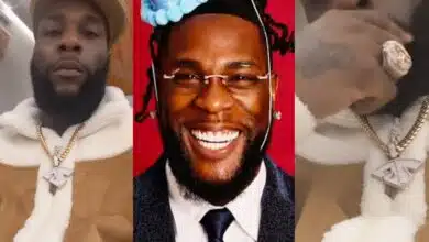 "Nice and decent" - Burna Boy flaunts new multi-million naira ice-cold necklace