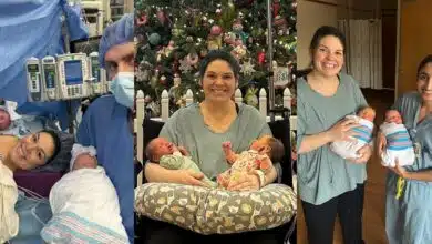 32-year-old Alabama woman defies odds as she welcomes twin girls, each born in separate uteruses