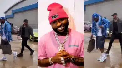 "E go collect assassin" - Davido raises eyebrows as he hires new bodyguard 