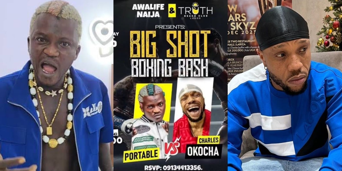 "To win, over 2.5" - Portable promises win over Charles Okocha in upcoming ring fight, begs fans to bet big