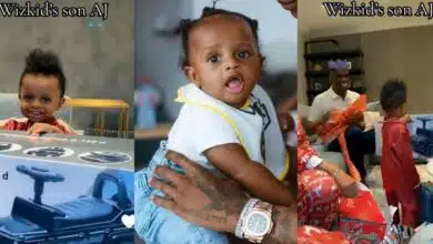 "Smallest bird" - Wizkid's son AJ excitedly receives Mercedes-Benz G 350 toy car