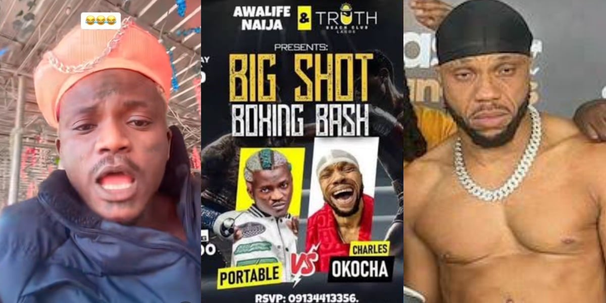 "I beat you, you chop blow" - Portable embarrasses Charles Okocha, exposes how he beat him up in rounds 1, 2, 3, and 4
