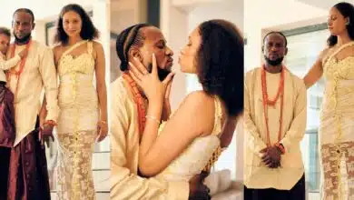 Omashola gushes over his fiancée as he releases lovely family photos ahead of their wedding