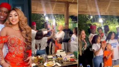 Regina Daniels melts hearts as she celebrates husband, Ned Nwoko's birthday with co-wife, Laila