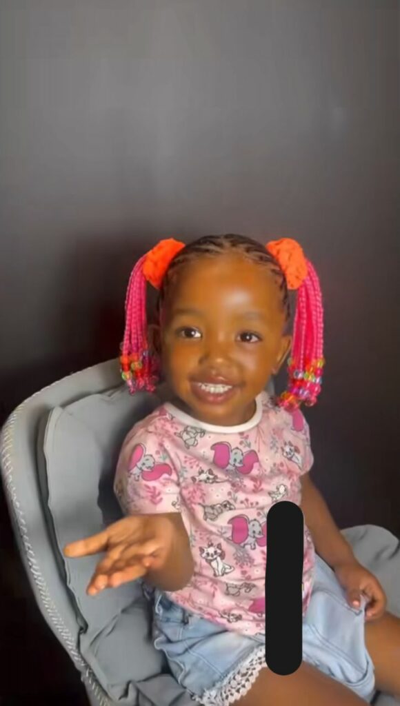 Hairdresser praised as she transforms little girl with sprouting hair