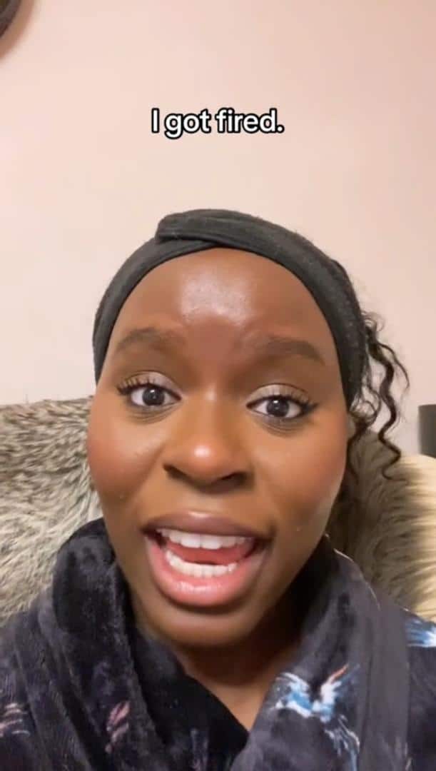 Nigerian lady in UK fired on first day after posting video about her new job