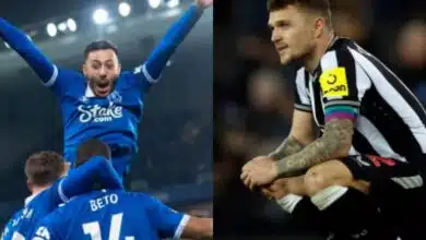 Trippier's blunders hand Everton 3-0 victory over Newcastle, as Dyche's side leave relegation zone