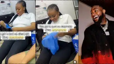 Lady gifted $5K by Davido causes a buzz as she refuses to deposit money in bank