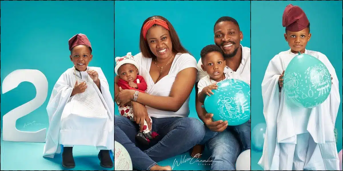 Tobi Bakre makes special prayer request as son clocks two