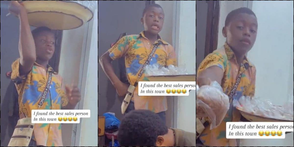 Crayfish hawker wows his customers with fluent spoken English and accent