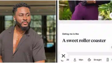 "Dating me is like a sweet roller coaster" - Mercy Eke's fans pull up Pere's dating account after he shaded former lover