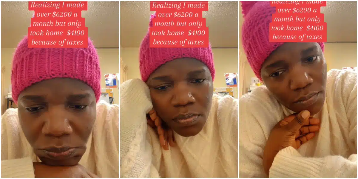 "I earn N4.2m, paid tax of N1.4m monthly" - Canada-based lady cries out over high tax deductions in the country