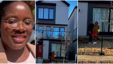 "Started 2023 as a tenant" - Woman stuns many as she becomes a homeowner after 1 year in Canada, flaunts her mansion online