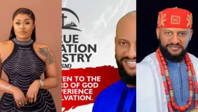 "Church of tatatata, adulterous pastor" - Sarah Martins mocks Yul Edochie as he opens his church