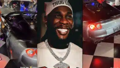 Burna Boy flaunts newly acquired $700k Ferrari 812 GTS