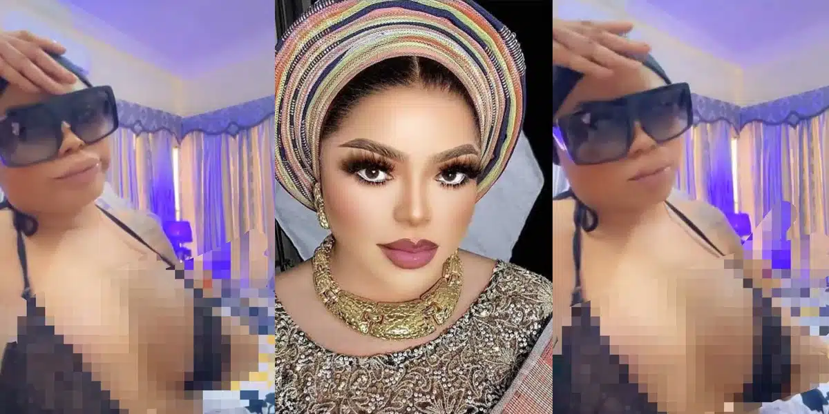 "Bobby don set' - Bobrisky flaunts new breast implants post-surgery