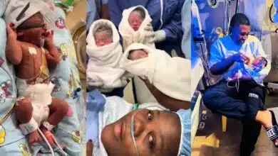 "Yaz, it’s soo scary" - Emotional scene as woman welcomes triplets, all placed on life support