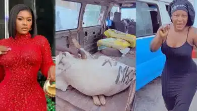 "I'm so overwhelmed with happiness" – Destiny Etiko receives cow, bags of rice as New Year gift