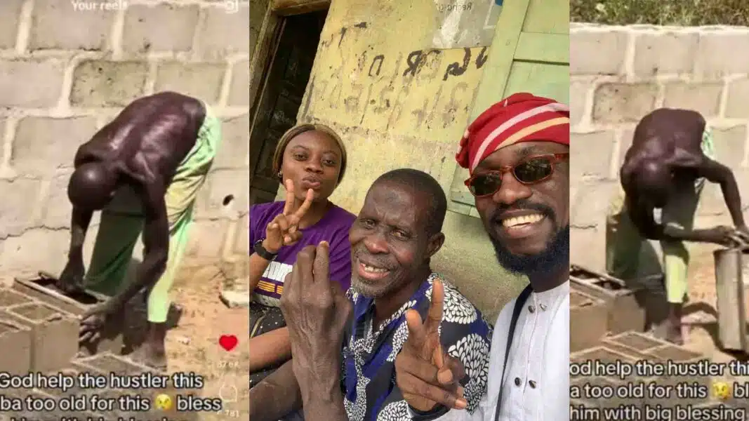 Nigerians donate viral bricklayer