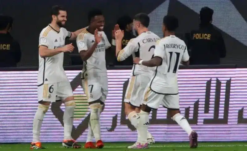 Vinicius bags hattrick in Madrid’s 4-1 win against Barca, as Bellingham claims first Spanish title