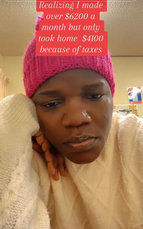 "I earn N4.2m, paid tax of N1.4m monthly" - Canada-based lady cries out over high tax deductions in the country