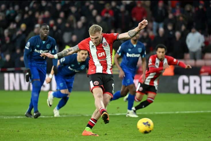 Sheffield United, West Ham share points in 2-2 thriller