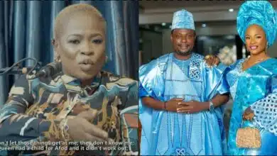 Kunle Afod's wife blasted after vowing never to leave husband even if he cheats