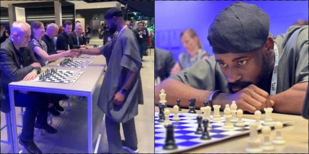 Tunde Onakoya Plays Chess With 10 Opponents Simultaneously Wins All