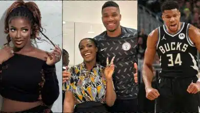 Hilda Baci joyful as she host basketballer, Antetokounmpo