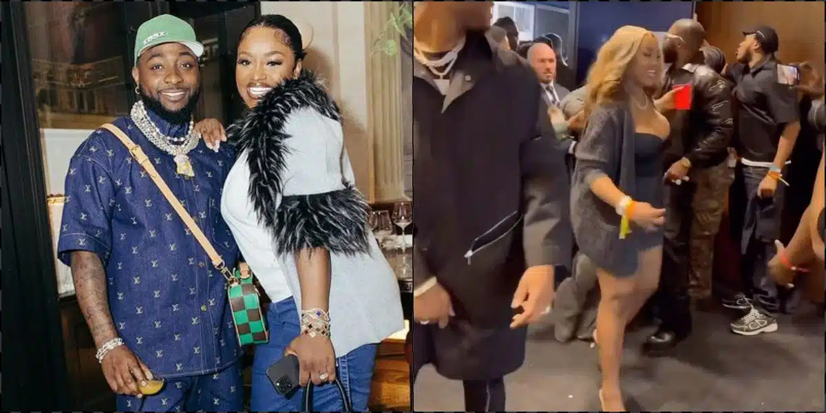 Moment Davido and wife, Chioma step out of sold-out show in London